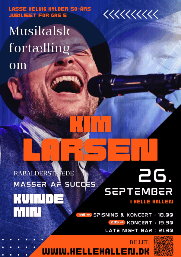 kim larsen show i helle hallen - 26. september 2025