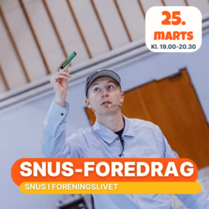 snus i foreningslivet - foredrag i helle hallen