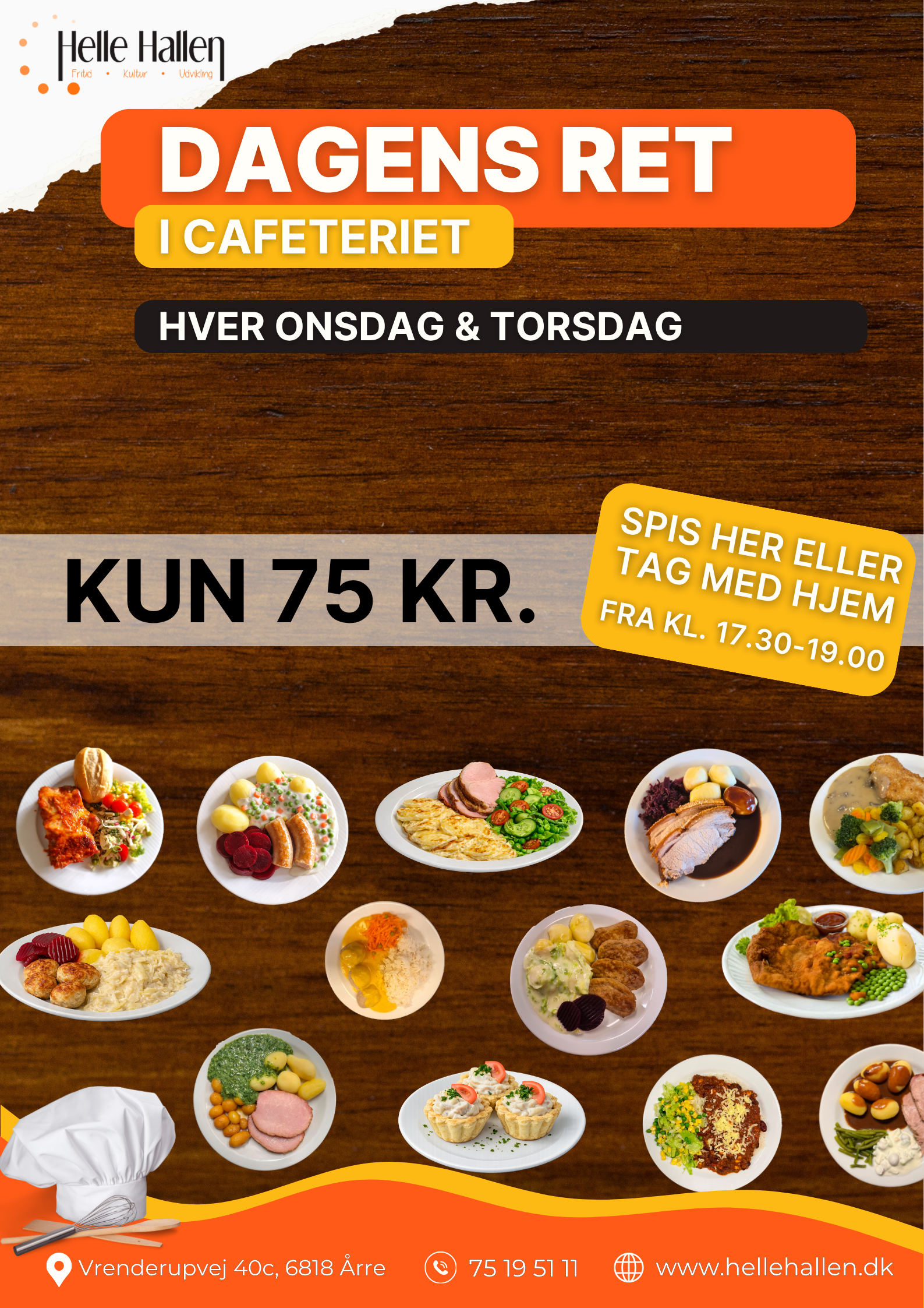 Dagens ret middag - Helle Hallen