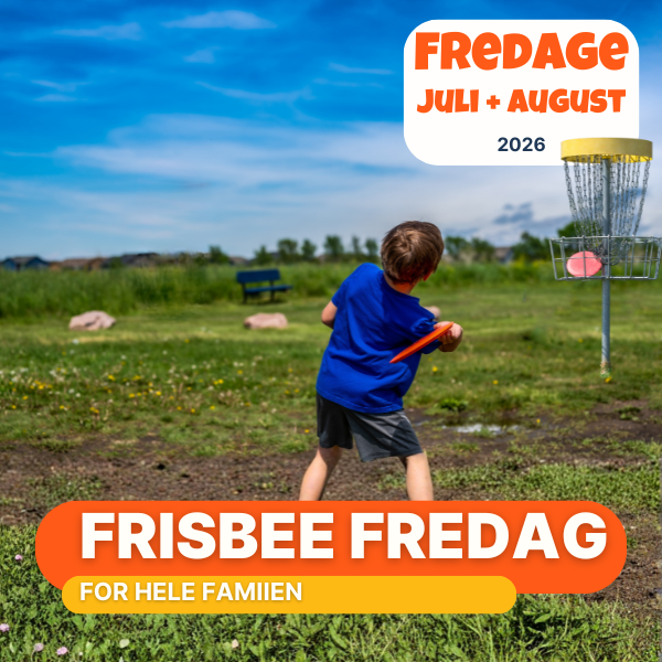 familie frisbee fredag helle hallen sommerferie aktivitet